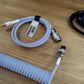 LIGHT PURPLE SYMMETRICAL AV CABLE