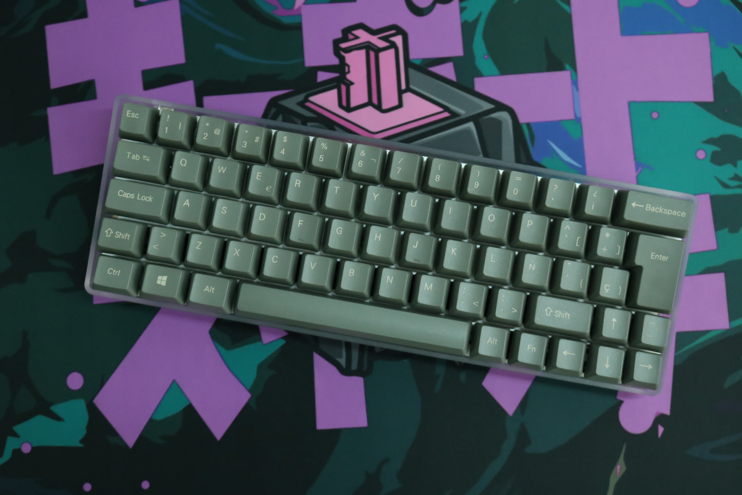 KEYCAPS RETRO FULL GREY ISO ES