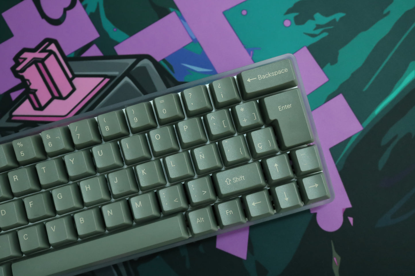 KEYCAPS RETRO FULL GREY ISO ES