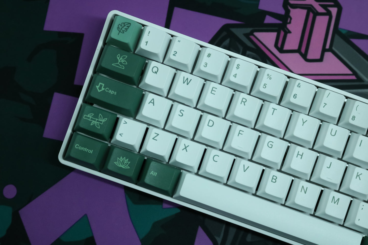 KEYCAPS GREEN LOTO ISO ES / ANSI