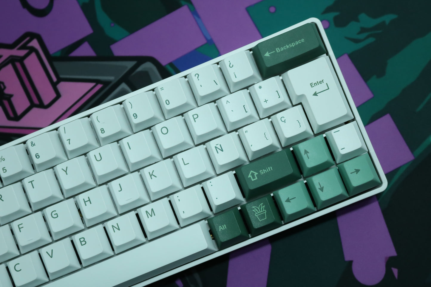 KEYCAPS GREEN LOTO ISO ES / ANSI