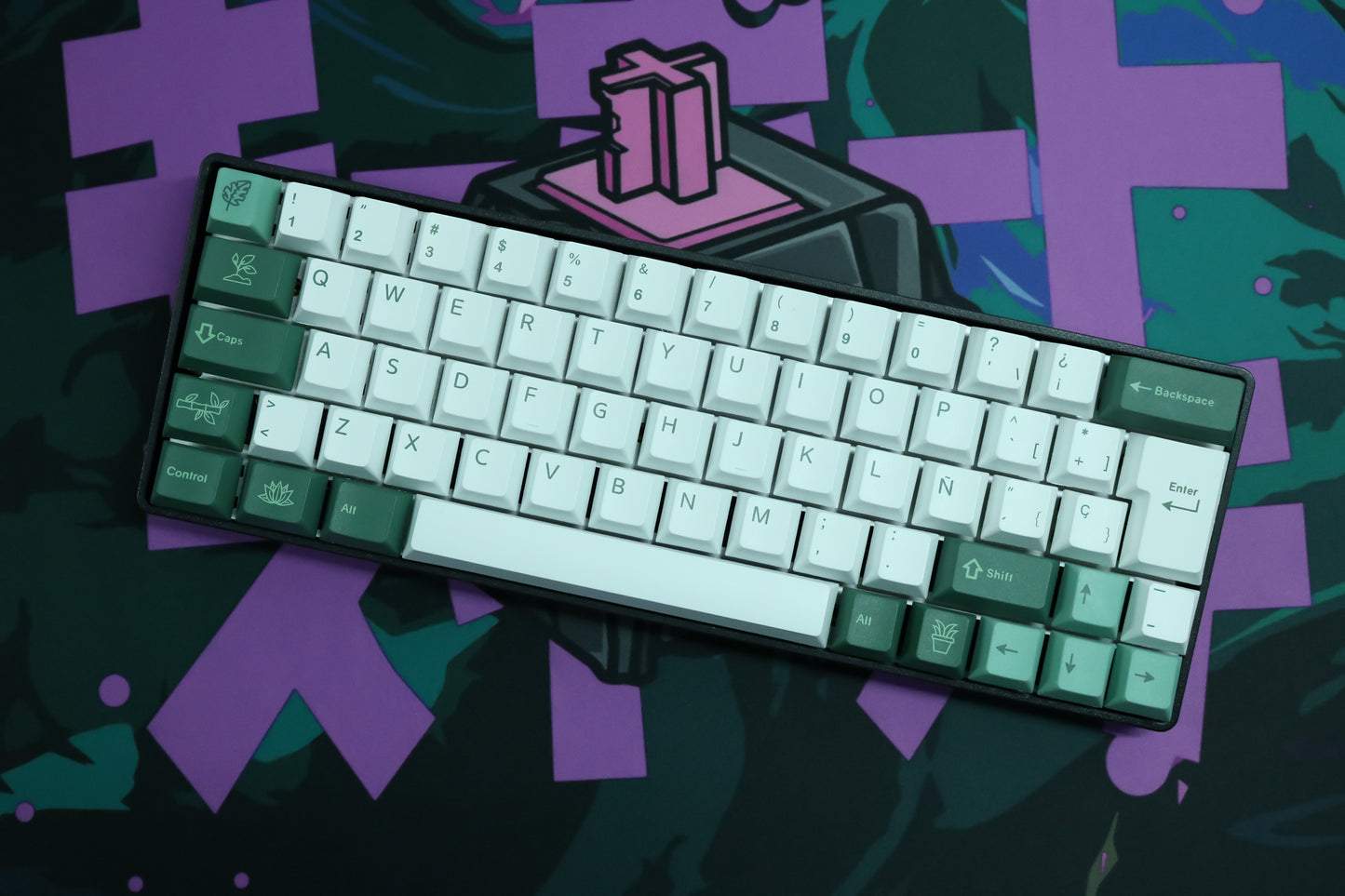 KEYCAPS GREEN LOTO ISO ES / ANSI