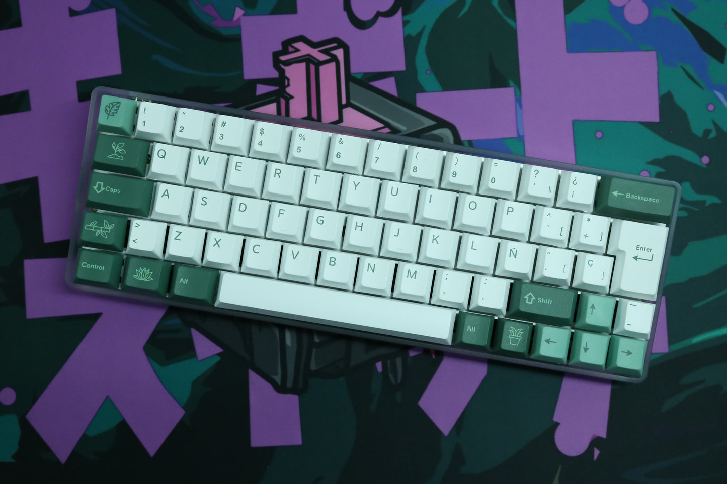 KEYCAPS GREEN LOTO ISO ES / ANSI