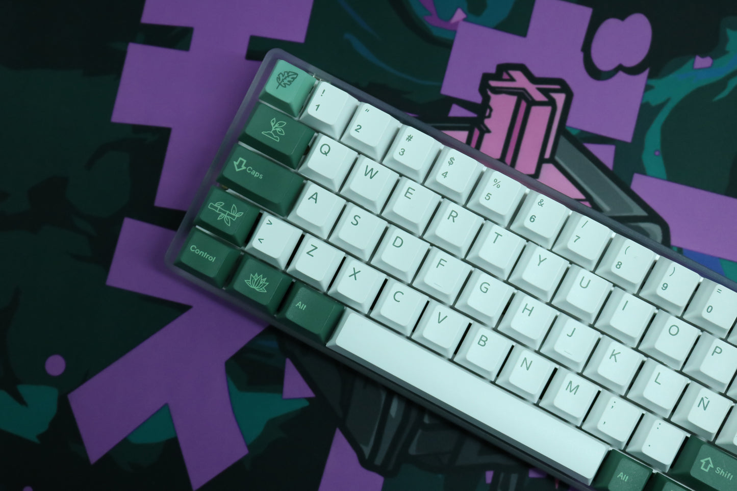 KEYCAPS GREEN LOTO ISO ES / ANSI