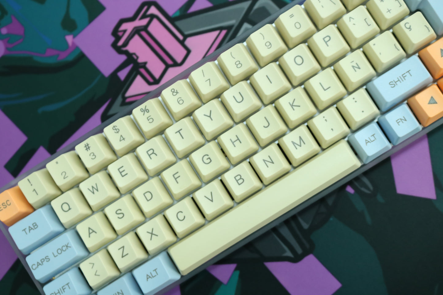 KEYCAPS RETRO BLUE ISO ES / ANSI