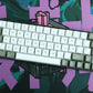 DE64R WITH RETRO BLACK & WHITE ISO ES / ASSEMBLED 60% MECHANICAL KEYBOARD