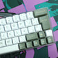 DE64R WITH RETRO BLACK & WHITE ISO ES / ASSEMBLED 60% MECHANICAL KEYBOARD